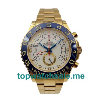 Replica Rolex Yacht-Master II 116688 JF UK - 44MM Yellow Gold Male Rolex Yacht-Master II Replica Watches - Blingwatches.co.uk