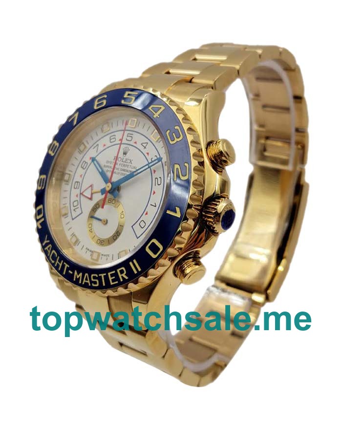Replica Rolex Yacht-Master II 116688 JF UK - 44MM Yellow Gold Male Rolex Yacht-Master II Replica Watches - Blingwatches.co.uk