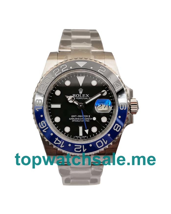 Replica Rolex GMT-Master II 116710BLNR Batman V7 UK - 40MM Steel Male Rolex GMT-Master II Replica Watches - Blingwatches.co.uk