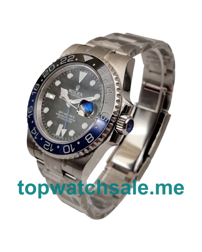 Replica Rolex GMT-Master II 116710BLNR Batman V7 UK - 40MM Steel Male Rolex GMT-Master II Replica Watches - Blingwatches.co.uk