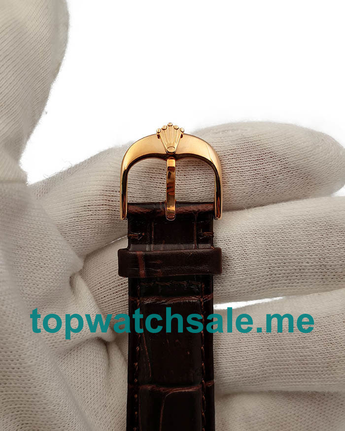 Replica Rolex Cellini Date 50515 VF UK - 39MM Rose Gold Male Rolex Cellini Date Replica Watches - Blingwatches.co.uk