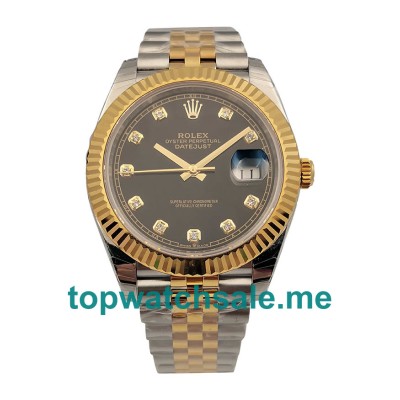 Replica Rolex Datejust II 116333 EW UK - 41MM Steel And Gold Male Rolex Datejust II Replica Watches - Blingwatches.co.uk