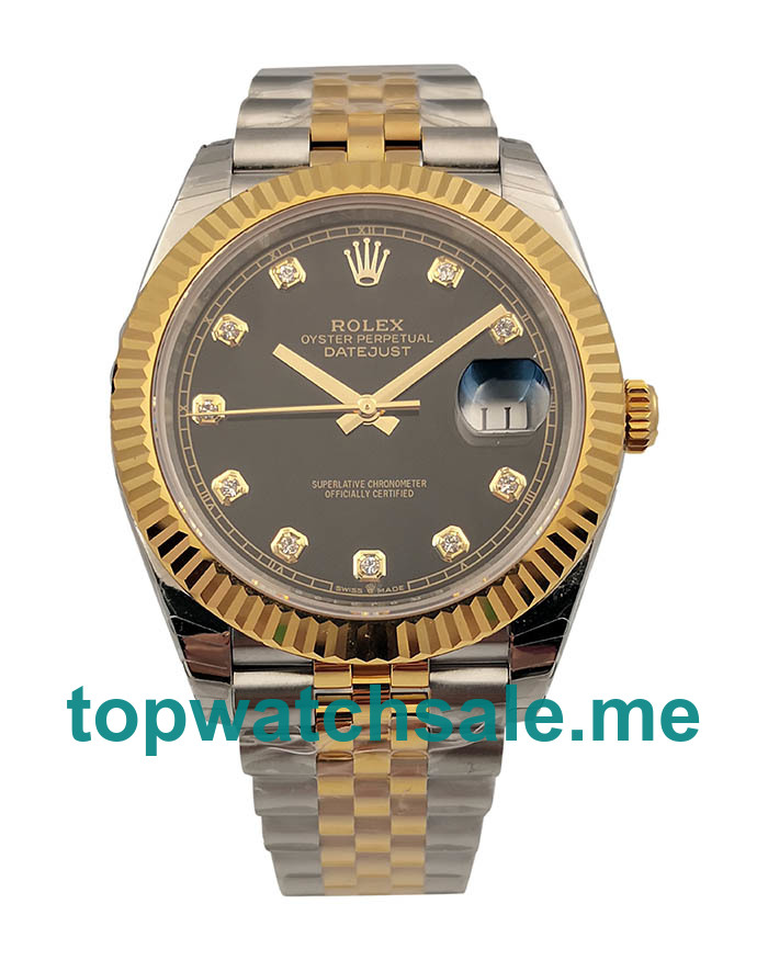 Replica Rolex Datejust II 116333 EW UK - 41MM Steel And Gold Male Rolex Datejust II Replica Watches - Blingwatches.co.uk