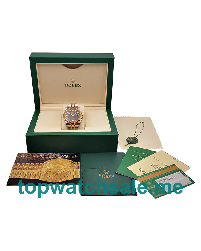 Replica Rolex Datejust II 116333 EW UK - 41MM Steel And Gold Male Rolex Datejust II Replica Watches - Blingwatches.co.uk