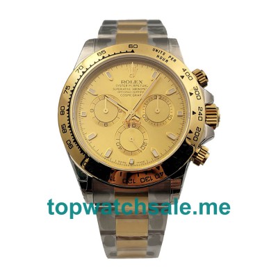 Replica Rolex Cosmograph Daytona 116503 3A UK - 40MM Steel & Gold Male Rolex Cosmograph Daytona Replica Watches - Blingwatches.co.uk