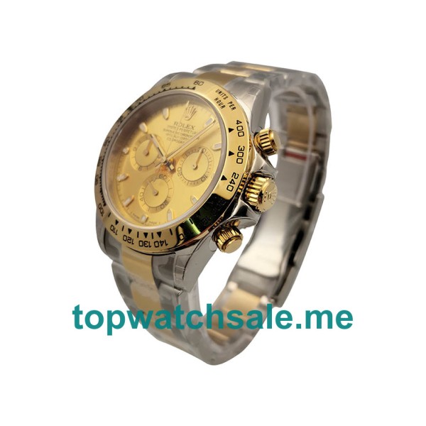 Replica Rolex Cosmograph Daytona 116503 3A UK - 40MM Steel & Gold Male Rolex Cosmograph Daytona Replica Watches - Blingwatches.co.uk