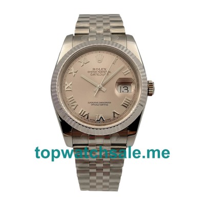 Replica Rolex Datejust 116234 UK - 36MM Steel Female Rolex Datejust Replica Watches - Blingwatches.co.uk