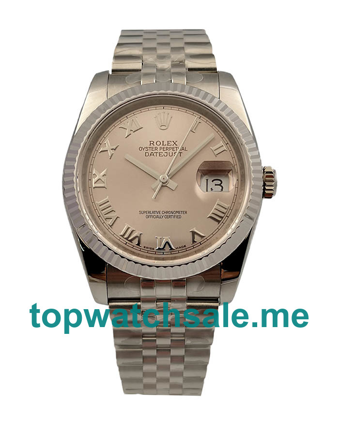 Replica Rolex Datejust 116234 UK - 36MM Steel Female Rolex Datejust Replica Watches - Blingwatches.co.uk