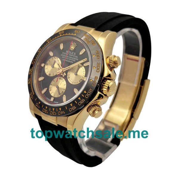 Replica Rolex Cosmograph Daytona 116518LN JH UK - 40MM Gold Male Rolex Cosmograph Daytona Replica Watches - Blingwatches.co.uk
