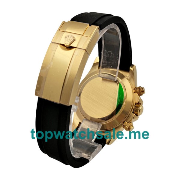 Replica Rolex Cosmograph Daytona 116518LN JH UK - 40MM Gold Male Rolex Cosmograph Daytona Replica Watches - Blingwatches.co.uk