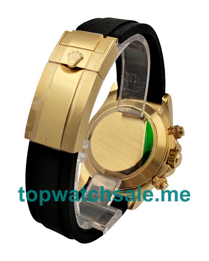 Replica Rolex Cosmograph Daytona 116518LN JH UK - 40MM Gold Male Rolex Cosmograph Daytona Replica Watches - Blingwatches.co.uk