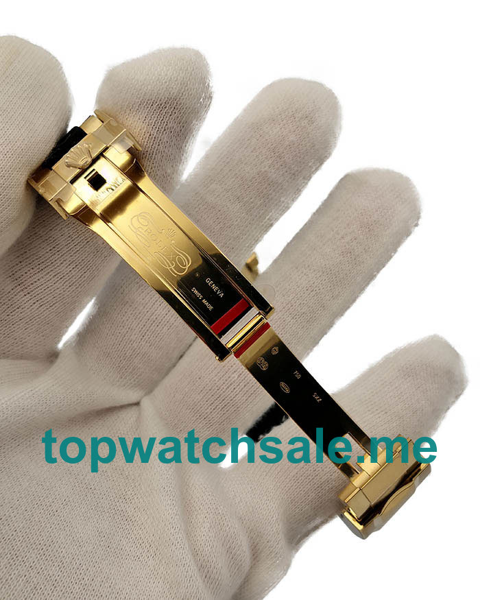 Replica Rolex Cosmograph Daytona 116518LN JH UK - 40MM Gold Male Rolex Cosmograph Daytona Replica Watches - Blingwatches.co.uk