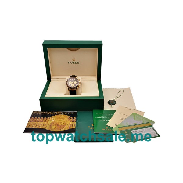 Replica Rolex Cosmograph Daytona 116518LN JH UK - 40MM Gold Male Rolex Cosmograph Daytona Replica Watches - Blingwatches.co.uk