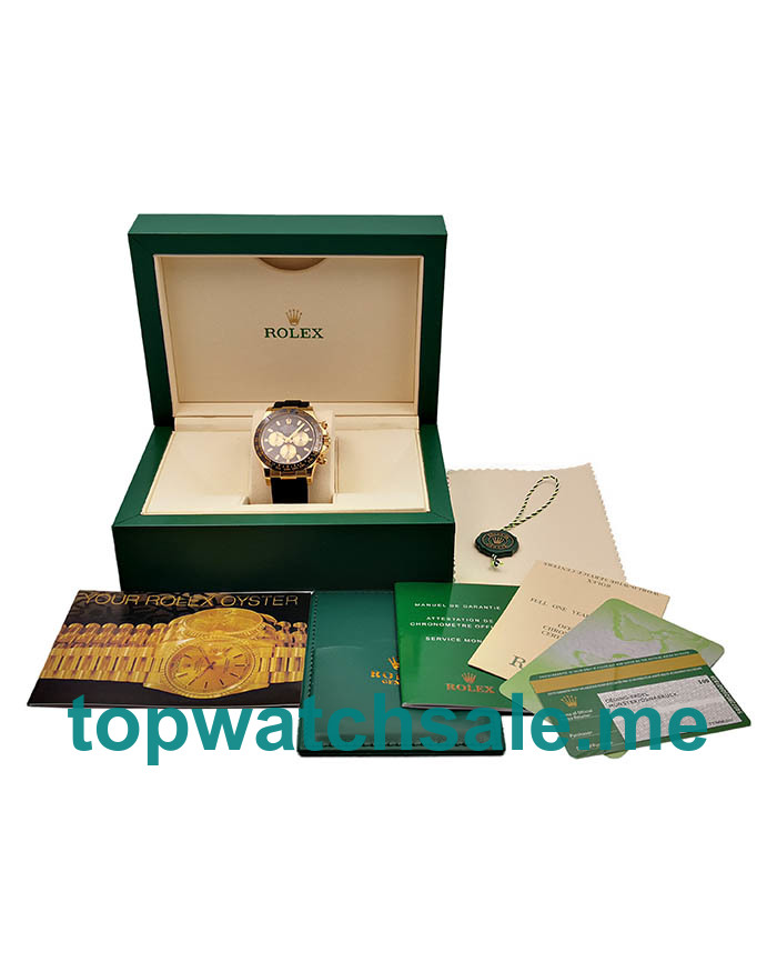 Replica Rolex Cosmograph Daytona 116518LN JH UK - 40MM Gold Male Rolex Cosmograph Daytona Replica Watches - Blingwatches.co.uk