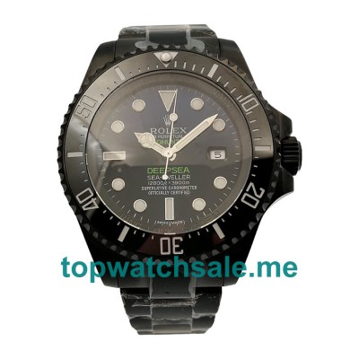 Replica Rolex Sea-Dweller Deepsea 116660 Jacques Piccard V5 UK - 44MM PVD Steel Male Rolex Sea-Dweller Deepsea Replica Watches - Blingwatches.co.uk