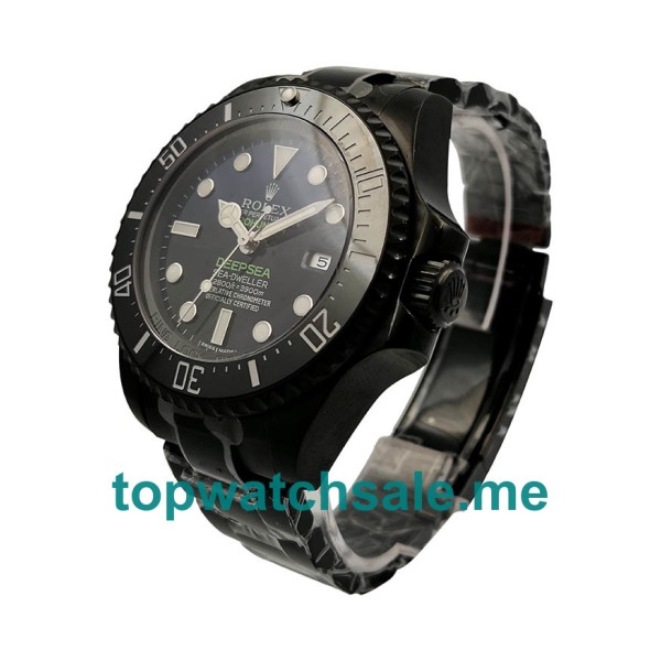 Replica Rolex Sea-Dweller Deepsea 116660 Jacques Piccard V5 UK - 44MM PVD Steel Male Rolex Sea-Dweller Deepsea Replica Watches - Blingwatches.co.uk