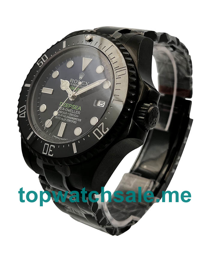 Replica Rolex Sea-Dweller Deepsea 116660 Jacques Piccard V5 UK - 44MM PVD Steel Male Rolex Sea-Dweller Deepsea Replica Watches - Blingwatches.co.uk