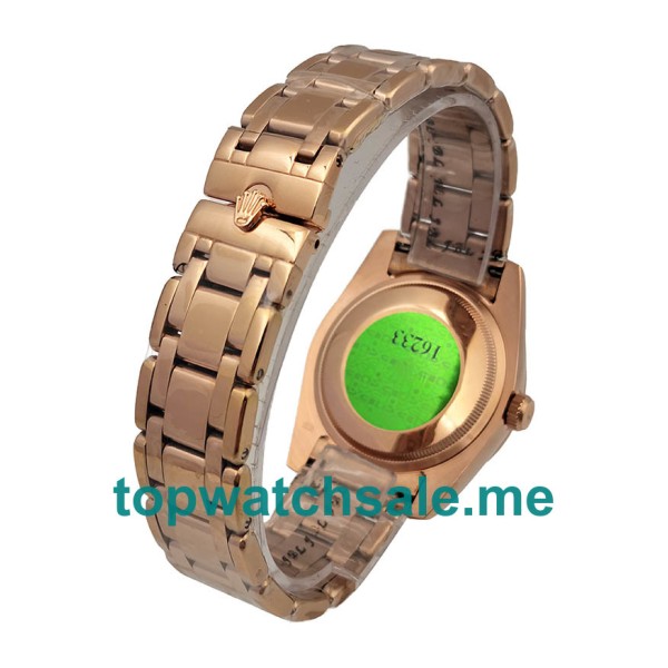Replica Rolex Pearlmaster 81285 UK - 36MM Rose Gold Female Rolex Pearlmaster Replica Watches - Blingwatches.co.uk