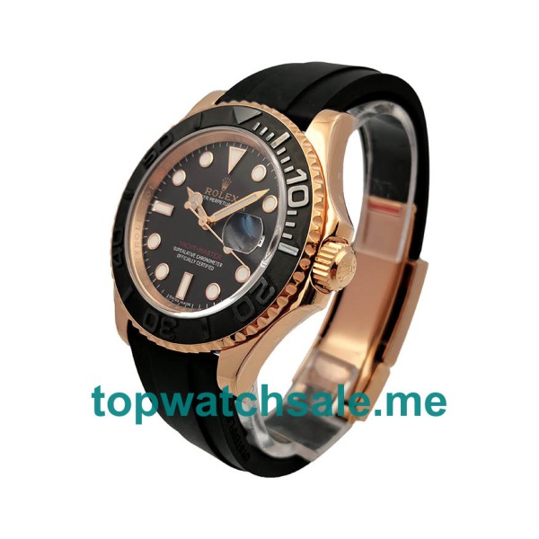 Replica Rolex Yacht-Master 116655 AR UK - 40MM Rose Gold Male Rolex Yacht-Master Replica Watches - Blingwatches.co.uk