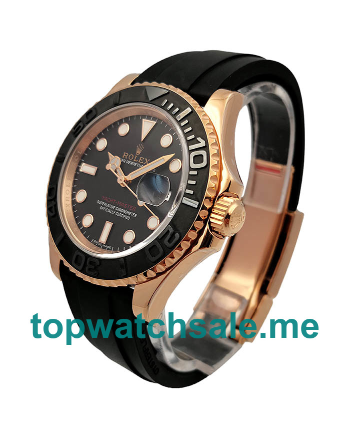 Replica Rolex Yacht-Master 116655 AR UK - 40MM Rose Gold Male Rolex Yacht-Master Replica Watches - Blingwatches.co.uk