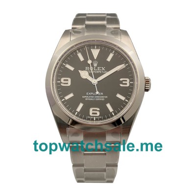 Replica Rolex Explorer 214270 UK - 40MM Steel Male Rolex Explorer Replica Watches - Blingwatches.co.uk