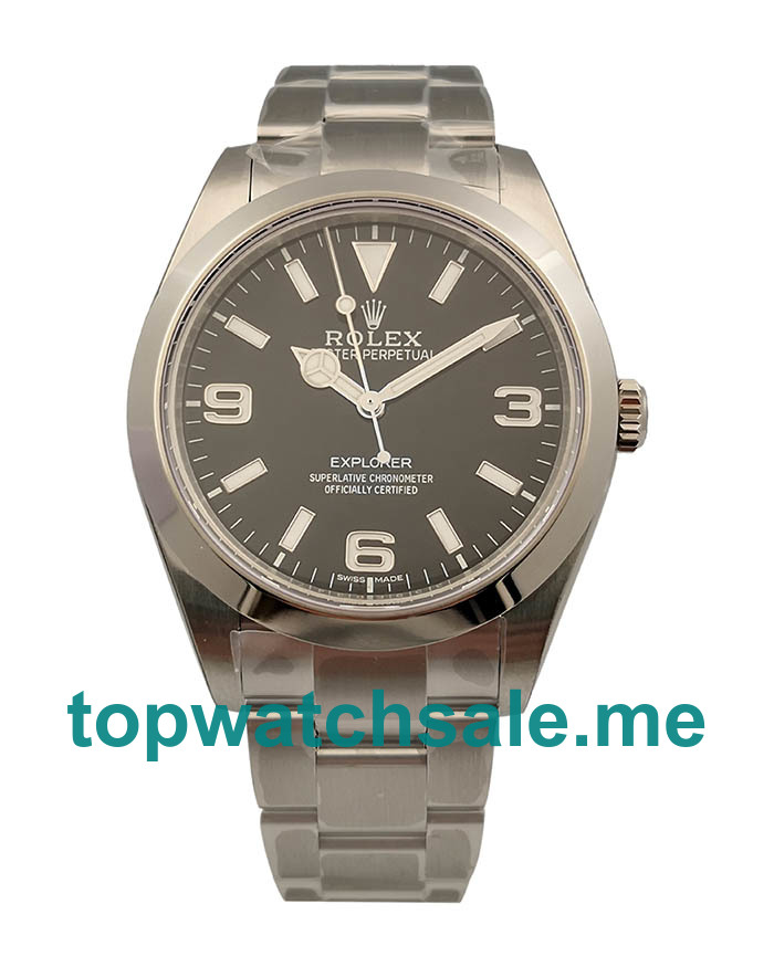 Replica Rolex Explorer 214270 UK - 40MM Steel Male Rolex Explorer Replica Watches - Blingwatches.co.uk