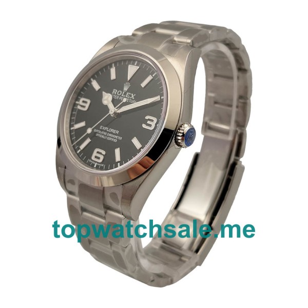 Replica Rolex Explorer 214270 UK - 40MM Steel Male Rolex Explorer Replica Watches - Blingwatches.co.uk