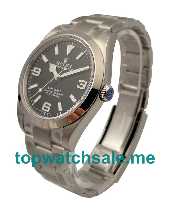 Replica Rolex Explorer 214270 UK - 40MM Steel Male Rolex Explorer Replica Watches - Blingwatches.co.uk