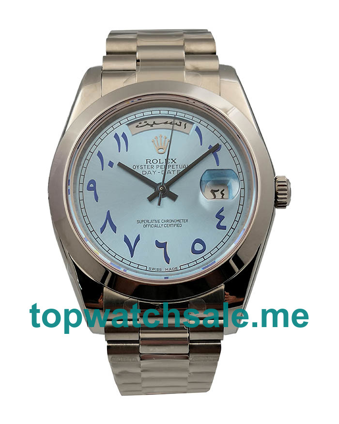 Replica Rolex Day-Date 228206 UK - 40MM Steel Male Rolex Day-Date Replica Watches - Blingwatches.co.uk