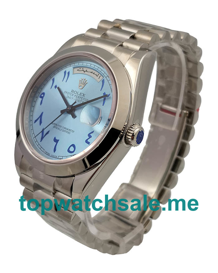 Replica Rolex Day-Date 228206 UK - 40MM Steel Male Rolex Day-Date Replica Watches - Blingwatches.co.uk