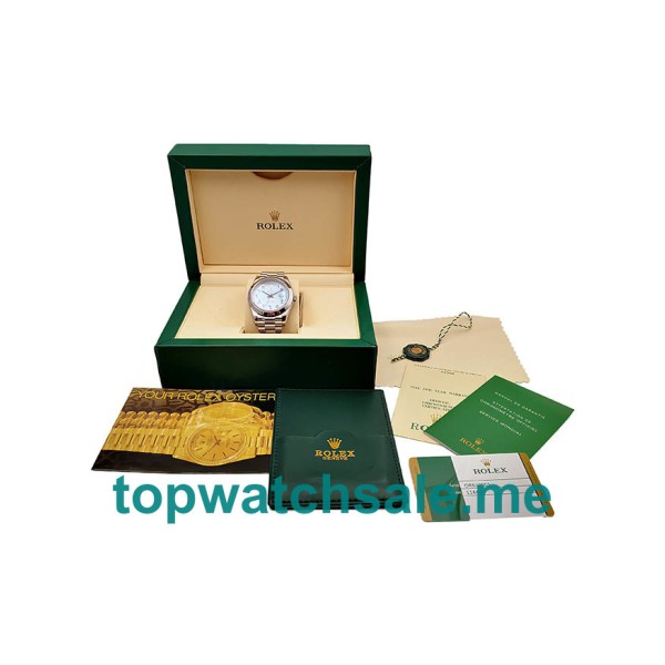 Replica Rolex Day-Date 228206 UK - 40MM Steel Male Rolex Day-Date Replica Watches - Blingwatches.co.uk