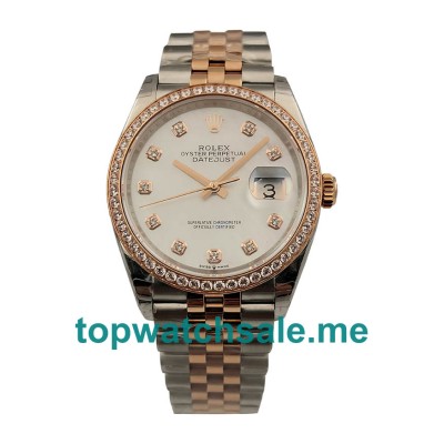 Replica Rolex Datejust 116233 UK - 36MM Steel & Rose Gold Male Rolex Datejust Replica Watches - Blingwatches.co.uk