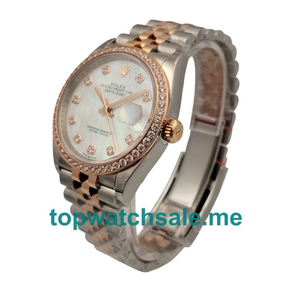 Replica Rolex Datejust 116233 UK - 36MM Steel & Rose Gold Male Rolex Datejust Replica Watches - Blingwatches.co.uk
