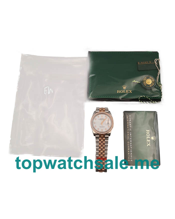 Replica Rolex Datejust 116233 UK - 36MM Steel & Rose Gold Male Rolex Datejust Replica Watches - Blingwatches.co.uk
