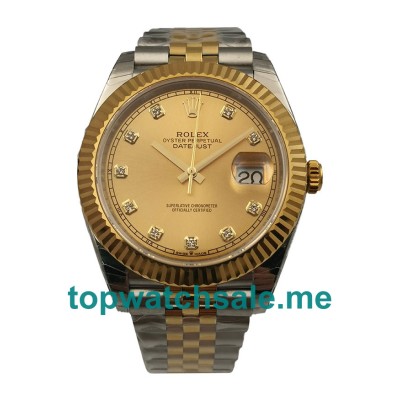 Replica Rolex Datejust II 116333 EW UK - 41MM Steel & Gold Male Rolex Datejust II Replica Watches - Blingwatches.co.uk