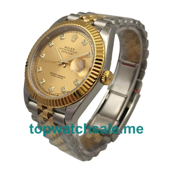 Replica Rolex Datejust II 116333 EW UK - 41MM Steel & Gold Male Rolex Datejust II Replica Watches - Blingwatches.co.uk