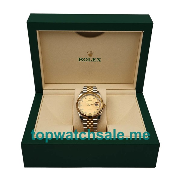 Replica Rolex Datejust II 116333 EW UK - 41MM Steel & Gold Male Rolex Datejust II Replica Watches - Blingwatches.co.uk