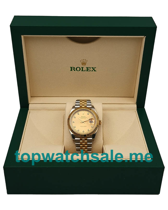 Replica Rolex Datejust II 116333 EW UK - 41MM Steel & Gold Male Rolex Datejust II Replica Watches - Blingwatches.co.uk