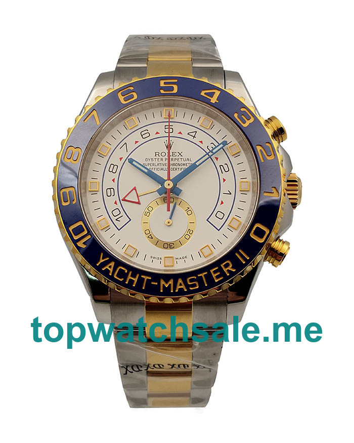 Replica Rolex Yacht-Master II 116681 V5 UK - 44MM Steel & Yellow Gold Male Rolex Yacht-Master II Replica Watches - Blingwatches.co.uk