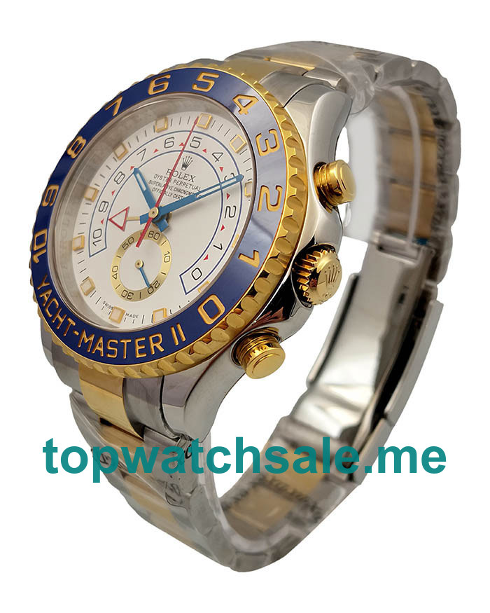Replica Rolex Yacht-Master II 116681 V5 UK - 44MM Steel & Yellow Gold Male Rolex Yacht-Master II Replica Watches - Blingwatches.co.uk
