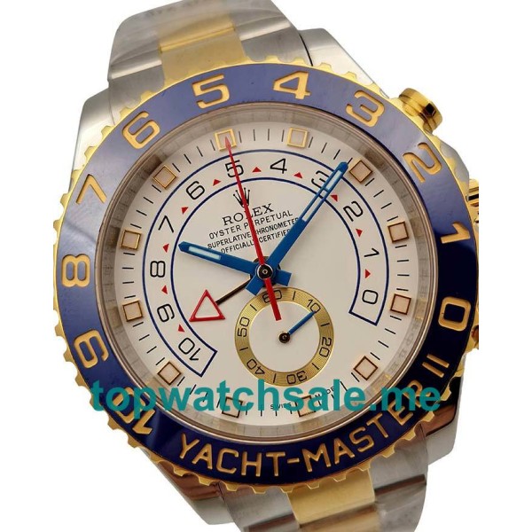 Replica Rolex Yacht-Master II 116681 V5 UK - 44MM Steel & Yellow Gold Male Rolex Yacht-Master II Replica Watches - Blingwatches.co.uk