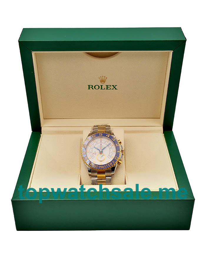 Replica Rolex Yacht-Master II 116681 V5 UK - 44MM Steel & Yellow Gold Male Rolex Yacht-Master II Replica Watches - Blingwatches.co.uk