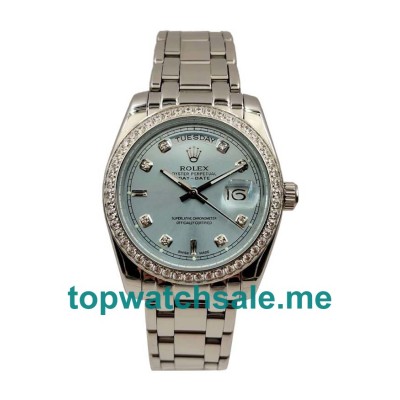 Replica Rolex Day-Date 118346 UK - 36MM Steel Male Rolex Day-Date Replica Watches - Blingwatches.co.uk