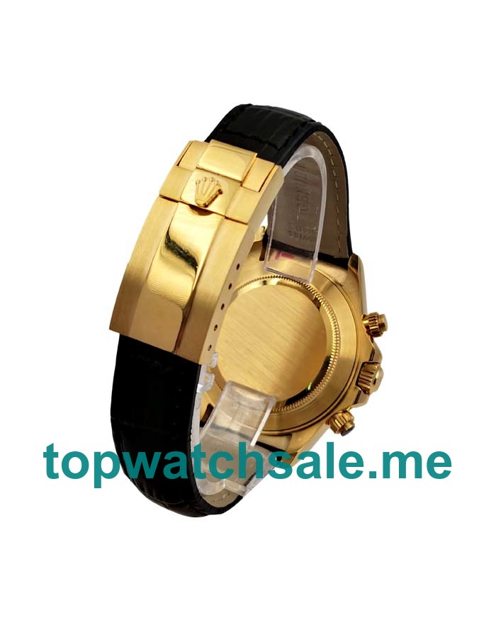 Replica Rolex Daytona 116508 UK - 40MM Gold Male Rolex Daytona Replica Watches - Blingwatches.co.uk