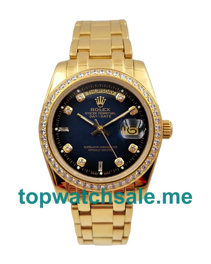 Replica Rolex Day-Date 18038 UK - 36MM Gold Male Rolex Day-Date Replica Watches - Blingwatches.co.uk