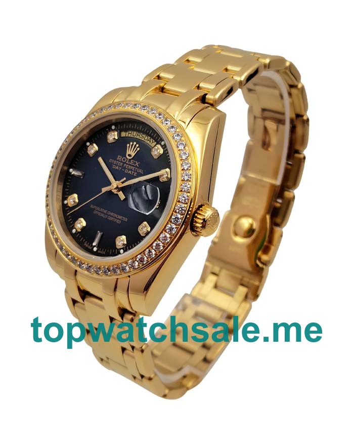Replica Rolex Day-Date 18038 UK - 36MM Gold Male Rolex Day-Date Replica Watches - Blingwatches.co.uk