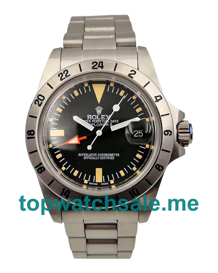 Replica Rolex Explorer II 1655 UK - 39MM Steel Male Rolex Explorer II Replica Watches - Blingwatches.co.uk