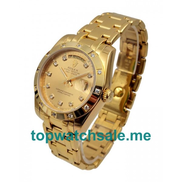 Replica Rolex Day-Date 18948 UK - 36MM Gold Male Rolex Day-Date Replica Watches - Blingwatches.co.uk