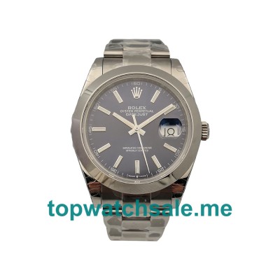 Replica Rolex Datejust 126300 UK - 41MM Steel Male Rolex Datejust Replica Watches - Blingwatches.co.uk