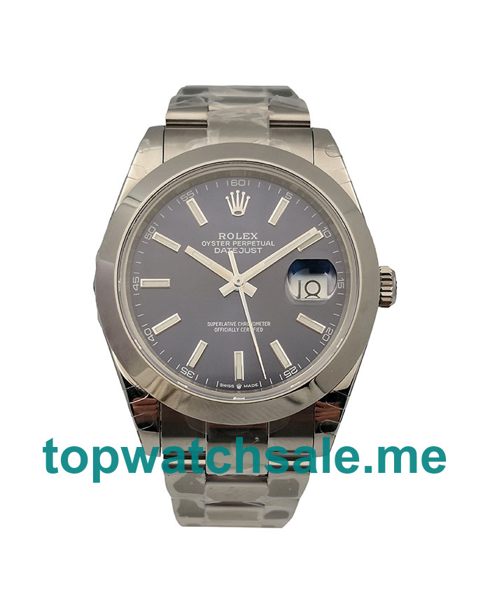 Replica Rolex Datejust 126300 UK - 41MM Steel Male Rolex Datejust Replica Watches - Blingwatches.co.uk